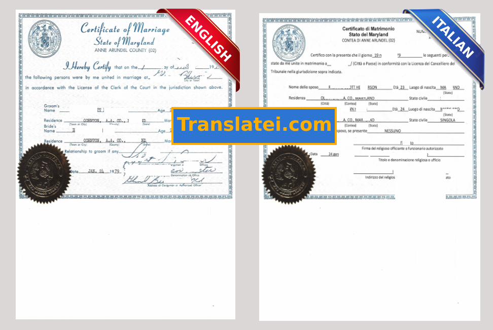 English to Italian translation